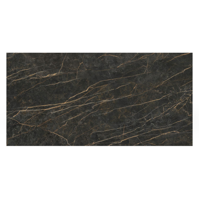 Como tuintafel in wit aluminium en volkeramiek Black Obsession - L 200 x B 100 x H 75 cm