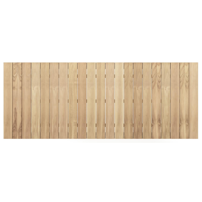 Table de jardin Malito en aluminium blanc et teck - Lg 280 x Larg. 110 x H 75 cm