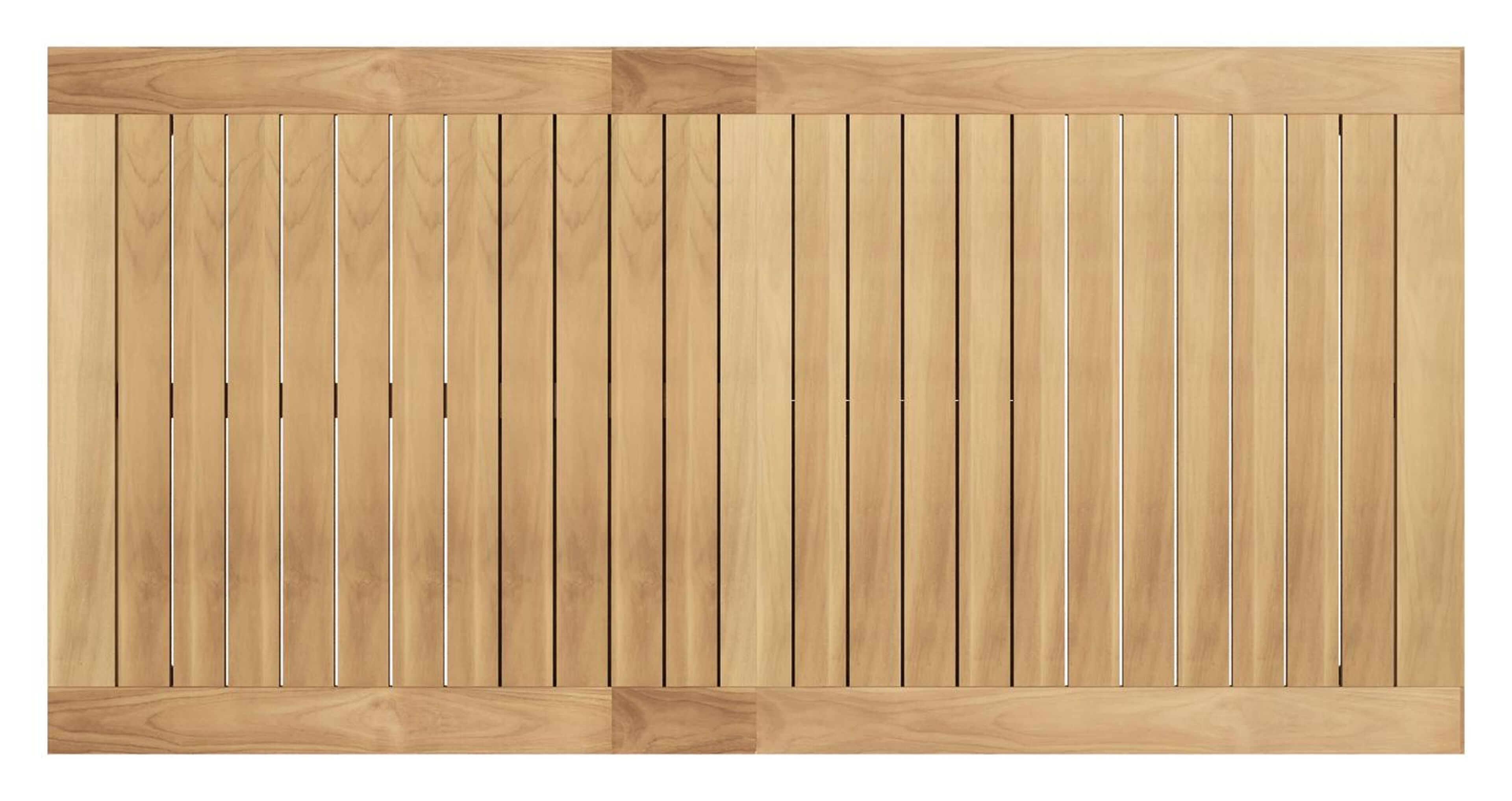 Amalfi verlengbare tuintafel in zwart aluminium en teak - L 200/280 x B 100 x H 75 cm
