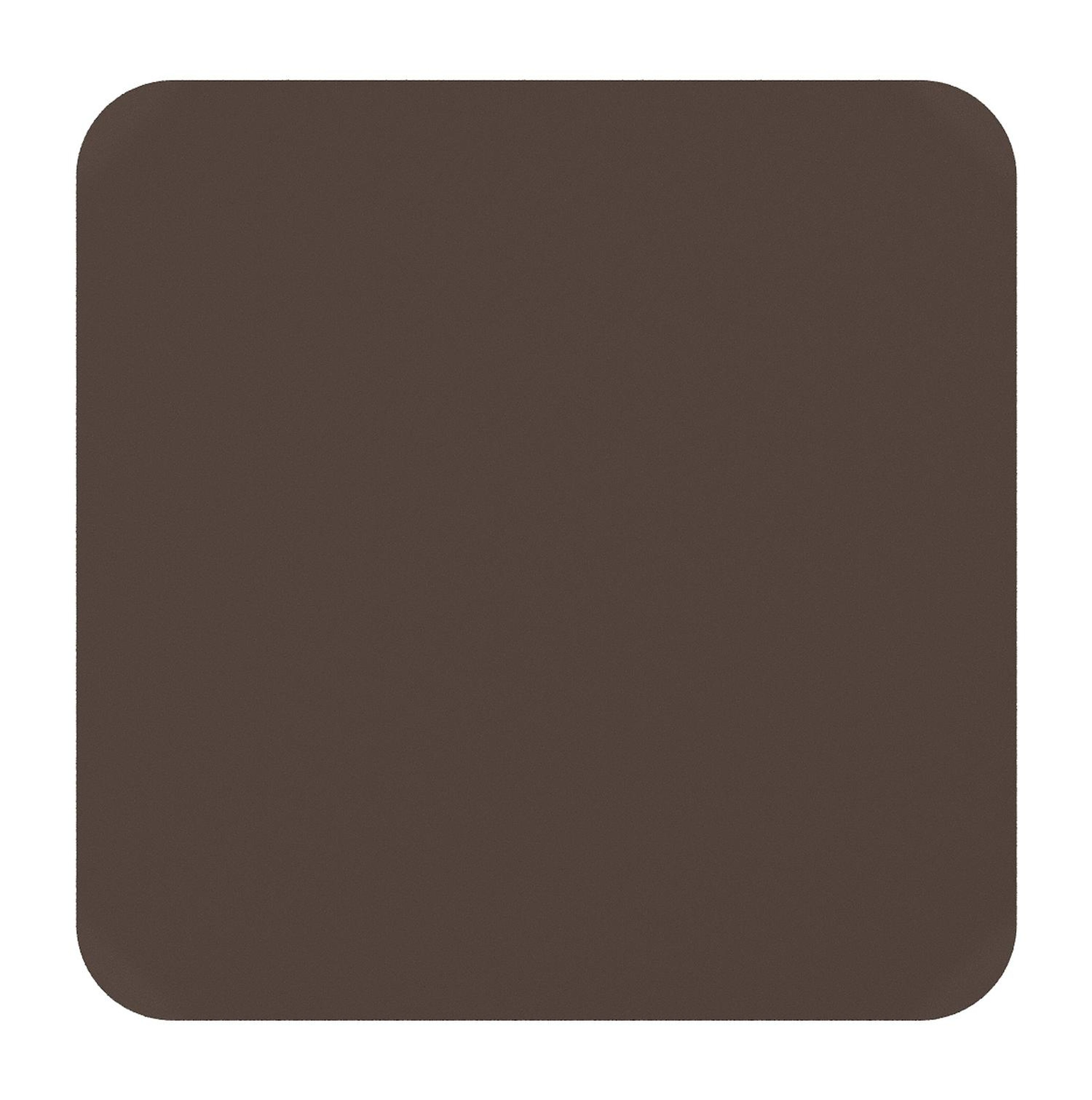Table de jardin rectangulaire Orso arrondie en aluminium brun foncé - Lg. 90 x Lrg. 90 x Haut. 75 cm
