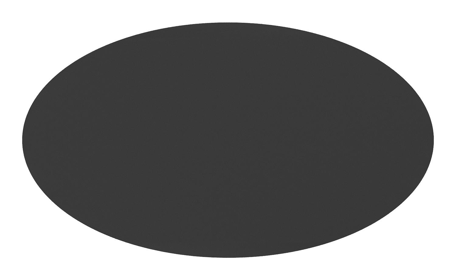 Fano tuintafel ovaal in zwart aluminium - L 140 x B 80 x H 75 cm