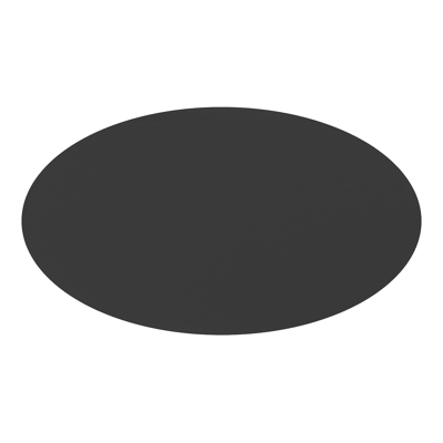 Table de jardin Fano ovale en aluminium noir - Lg. 140 x Lrg. 80 x Haut. 75 cm