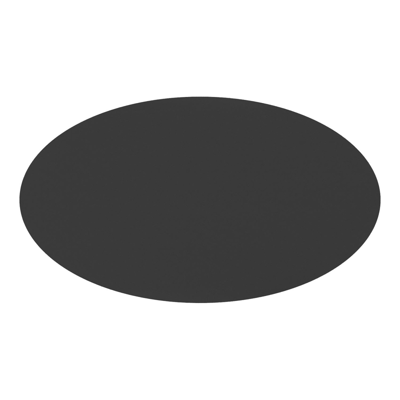 Fano tuintafel ovaal in zwart aluminium - L 140 x B 80 x H 75 cm