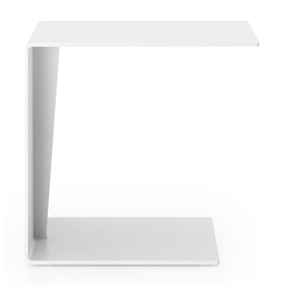 Tufo bijzettafel in wit aluminium - L 40 x B 47 x H 45 cm
