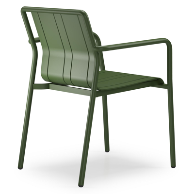 Bolito tuinstoel in groen aluminium