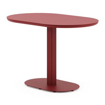 Teramo kantelbare tuintafel rechthoekig afgerond in ruby aluminium - L 110 x B 70 x H 74 cm