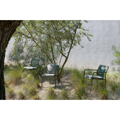 Fano stapelbare tuinstoel in groen aluminium