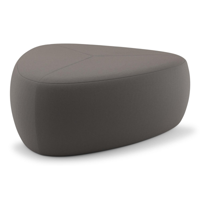 Pouf Masso en natte nature grey All weather sunbrella® luxe - Lrg. 90 x Prof. 90 x Haut. 35 cm