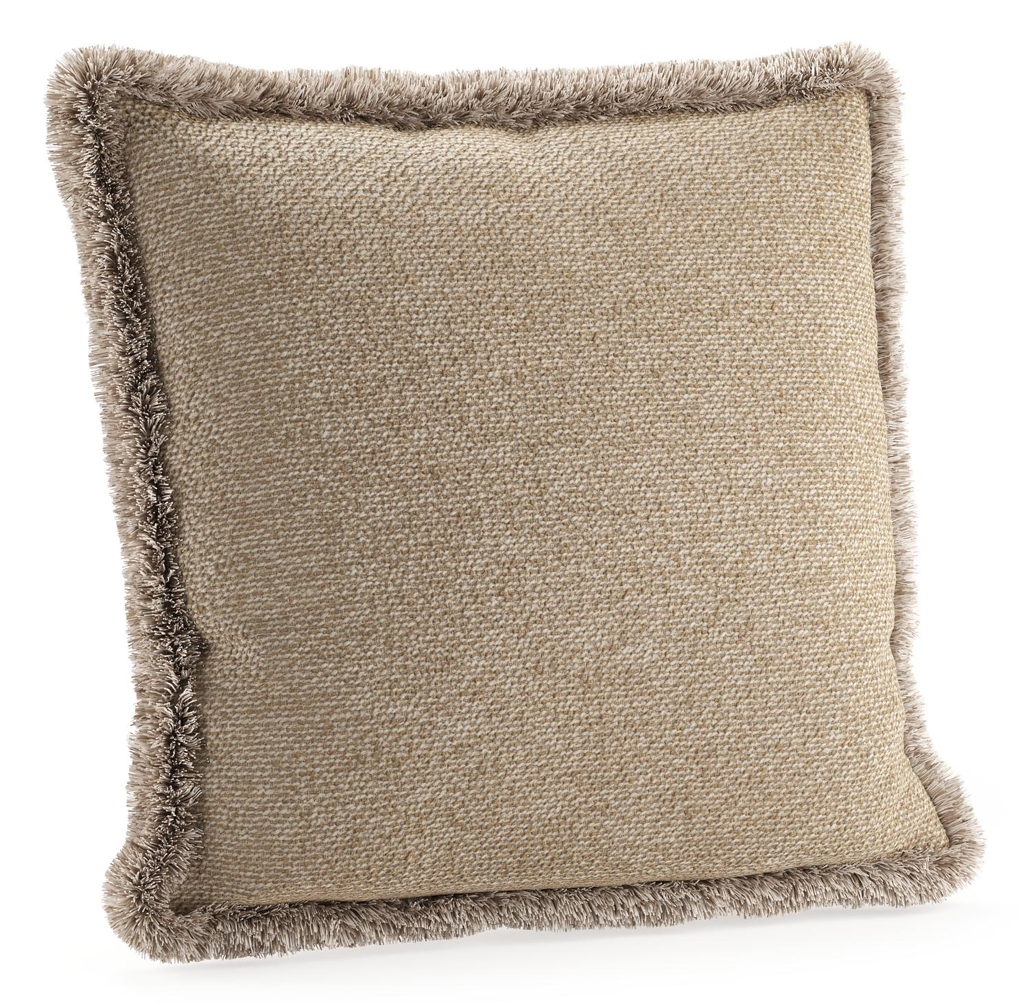 Sierkussen met franjes 45 x 45 cm in all weather cosytica madagascar oak