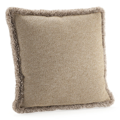 Sierkussen met franjes 45 x 45 cm in all weather cosytica madagascar oak