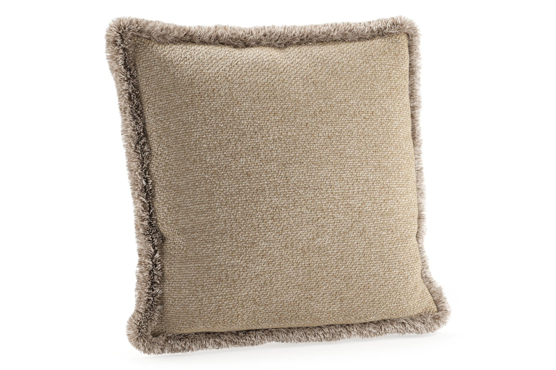 Sierkussen met franjes 45 x 45 cm in all weather cosytica madagascar oak
