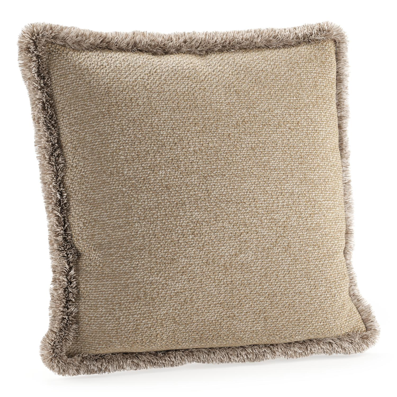 Sierkussen met franjes 45 x 45 cm in all weather cosytica madagascar oak