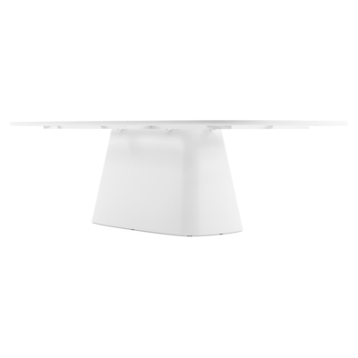 Amico tuintafel bombo xl in wit aluminium en volkeramiek Taj Mahal - L 270 x B 148 x H 73.5 cm