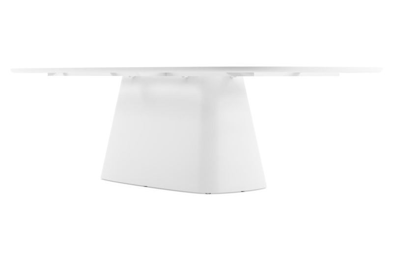 Amico tuintafel bombo xl in wit aluminium en volkeramiek Taj Mahal - L 270 x B 148 x H 73.5 cm