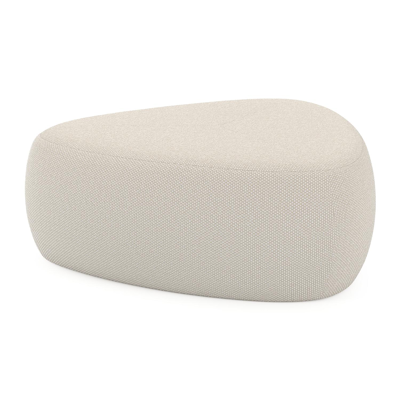 Pouf Masso en althea off white All weather Cosytica - Lrg. 90 x Prof. 90 x Haut. 35 cm