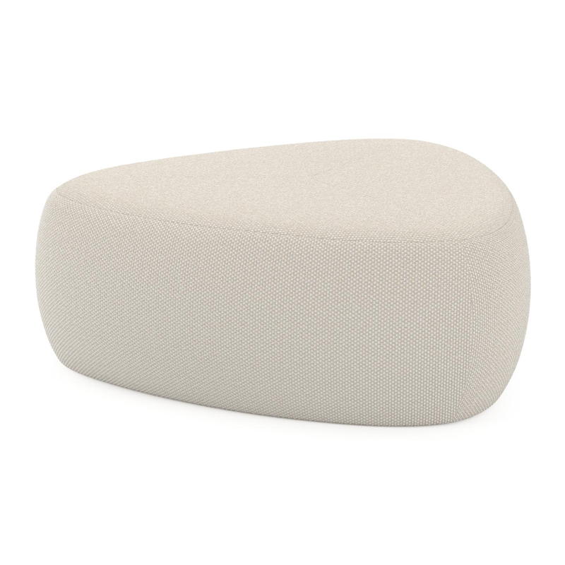 Pouf Masso en althea off white All weather Cosytica - Lrg. 90 x Prof. 90 x Haut. 35 cm