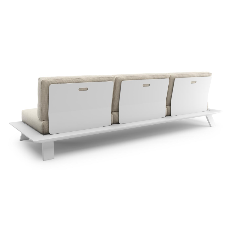 Cesano loungeset in wit aluminium met althea off white all weather Cosytica kussen