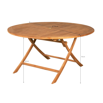 Saar tuinset met 6 Claire tuinstoelen