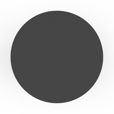 Table de jardin Nano en aluminium noir et céramique pleine nero black - Dia. 130 x H 71 cm