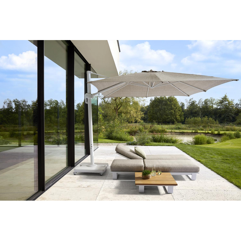 Pedito parasolvoet wit beton van 120 kg