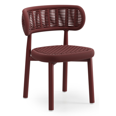 Chaise de jardin Lomo en aluminium ruby