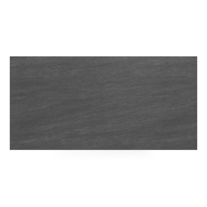 Table de jardin Nano en aluminium noir et céramique pleine basalt black - Lg 200 x Larg. 100 x H 75 cm