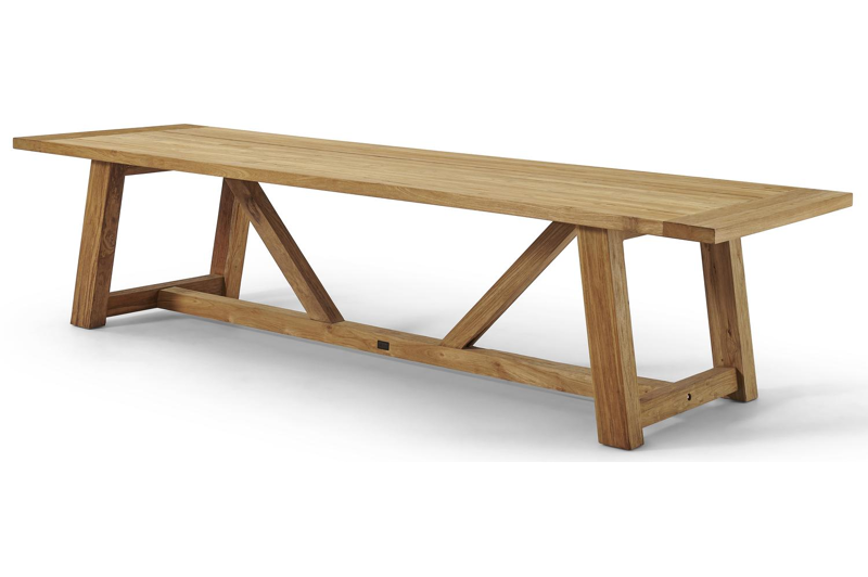 Beauville tuintafel in gerecycleerde teak - L 330 x B 100 x H 76 cm