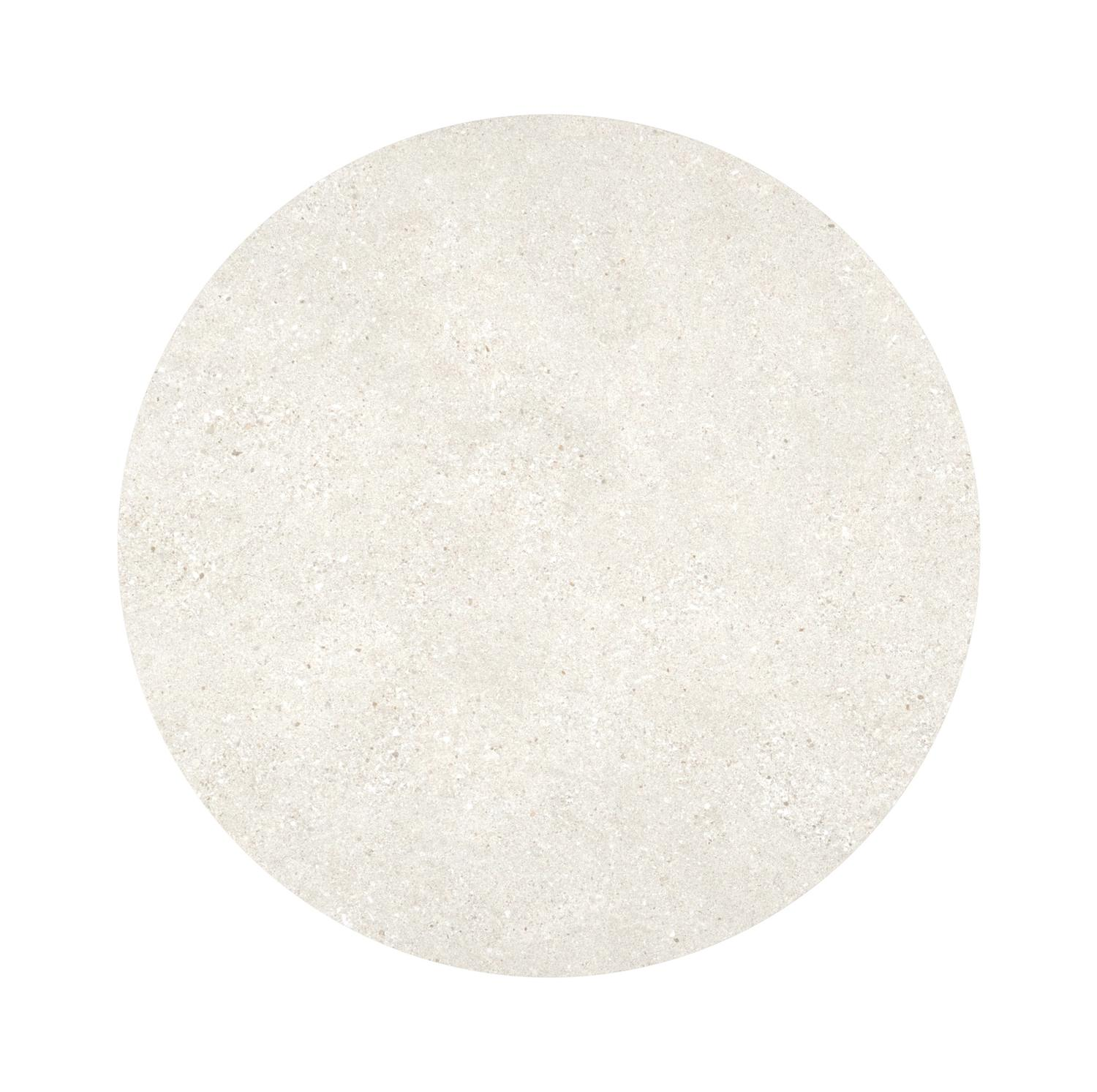 Fano tuintafel in wit aluminium en volkeramiek shilin - Dia. 110 x H 75 cm