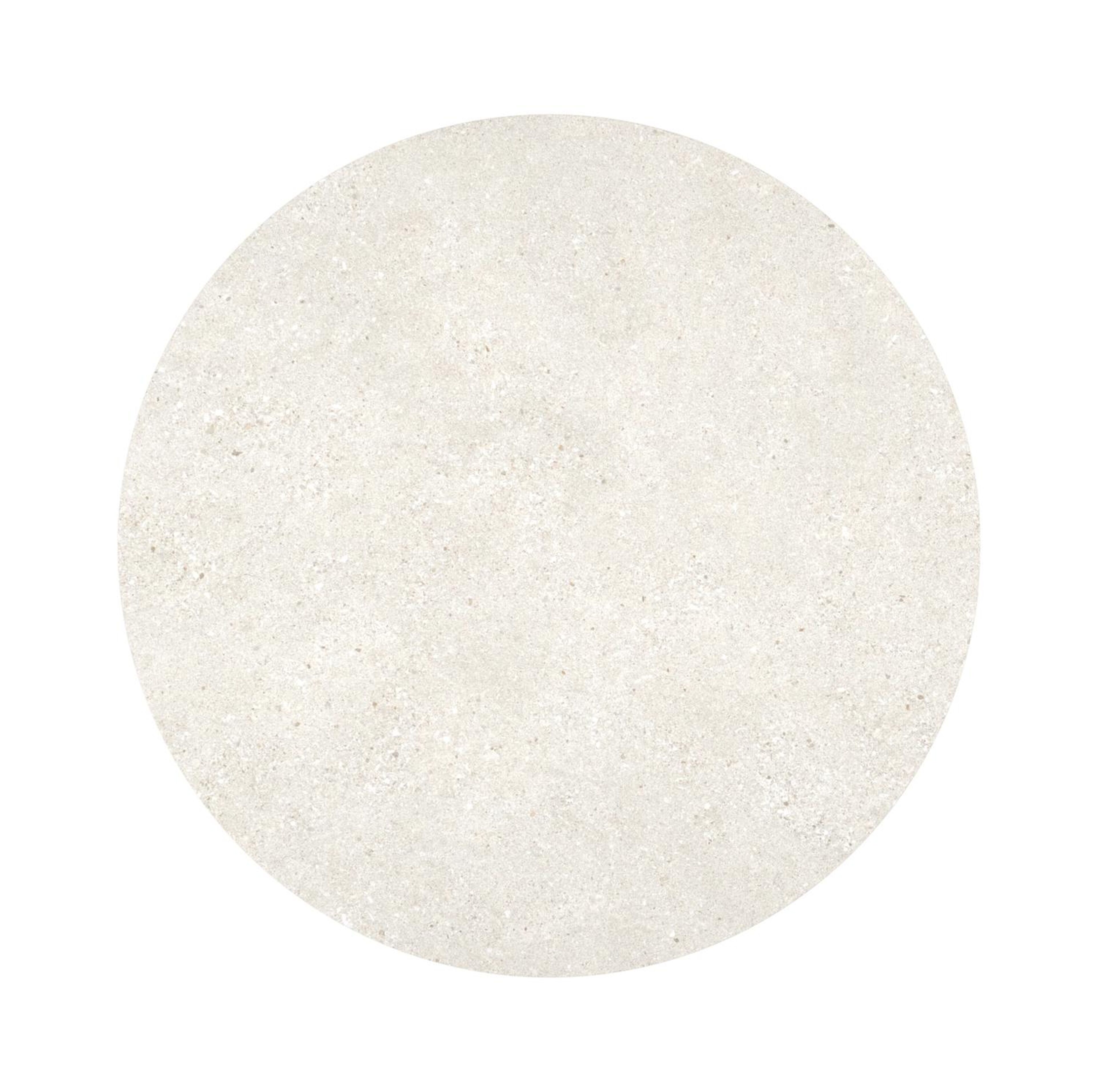 Fano tuintafel rond in wit aluminium en volkeramiek shilin - Dia. 110 x H 75 cm
