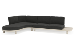 Chaise longue rechts + 2-zit