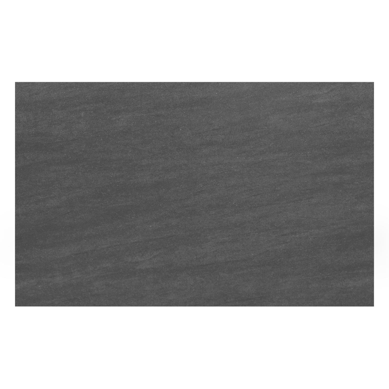 Como tuintafel in wit aluminium en volkeramiek Basalt Black - L 160 x B 100 x H 75 cm