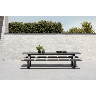 Norma - Verato zitkussen in all weather sunbrella® luxe tweed raven