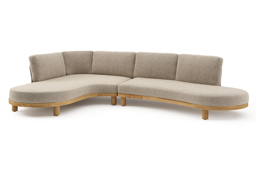 Chaise longue rechts + 2-zit organisch