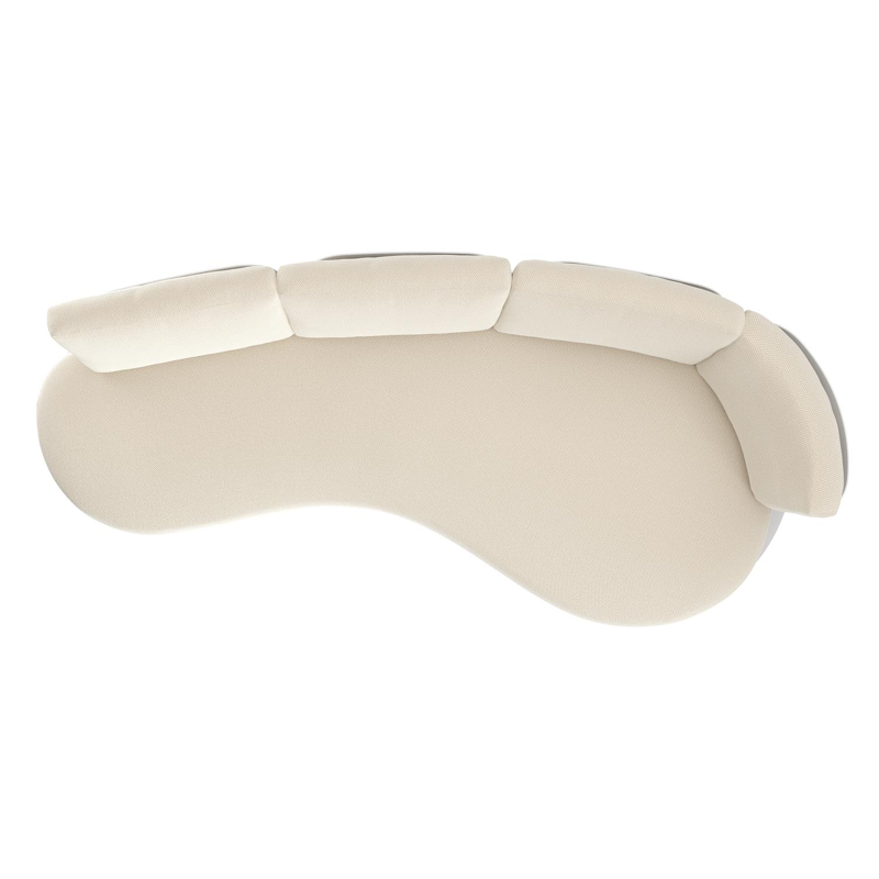 Donato loungebank in wit aluminium met althea off white all weather cosytica kussen