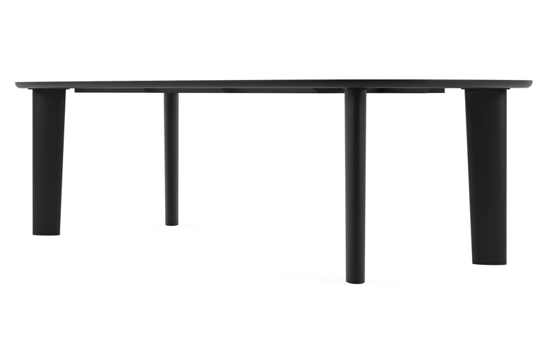 Amico tuintafel bombo in zwart aluminium en volkeramiek Taj Mahal - L 270 x B 125 x H 73.5 cm