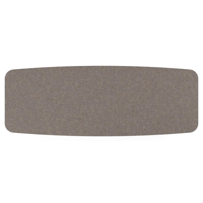 Pagino tuintafel bootvorm in wit aluminium en volkeramiek Wulong - L 315 x B 115 x H 73 cm