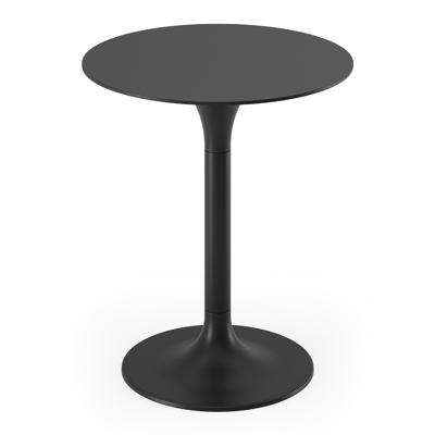 Fano bijzettafel in zwart aluminium met  Zwart - Dia. 43 x H 51 cm