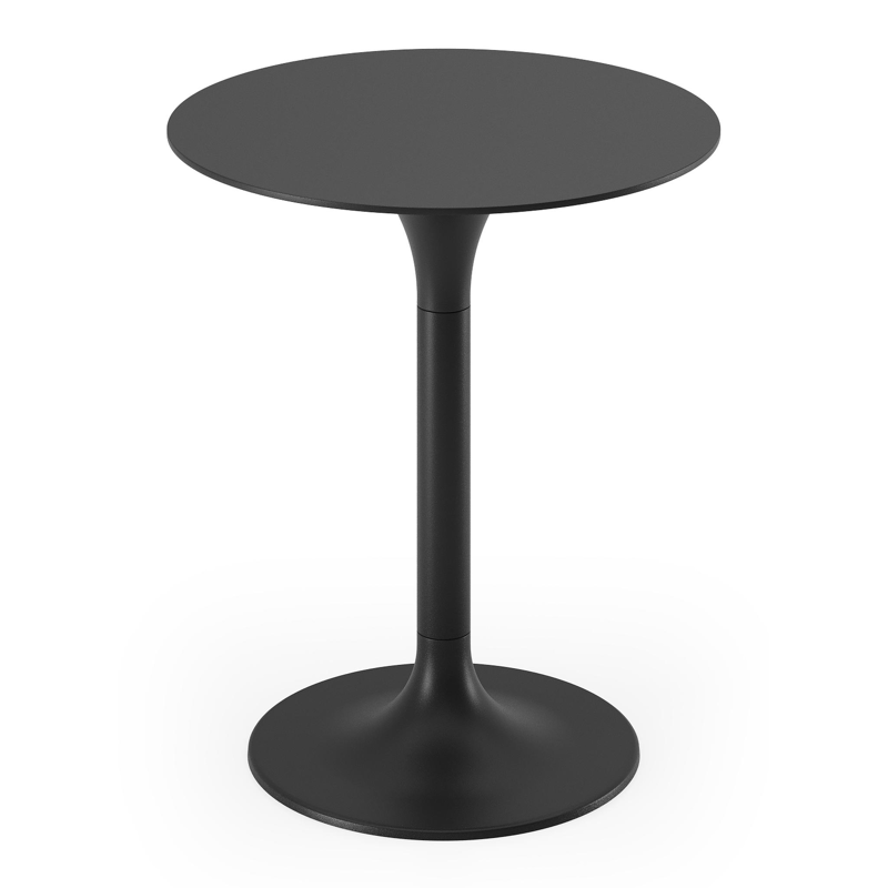 Table d'appoint Fano en aluminium noir avec  Noir - Dia. 43 x H 51 cm