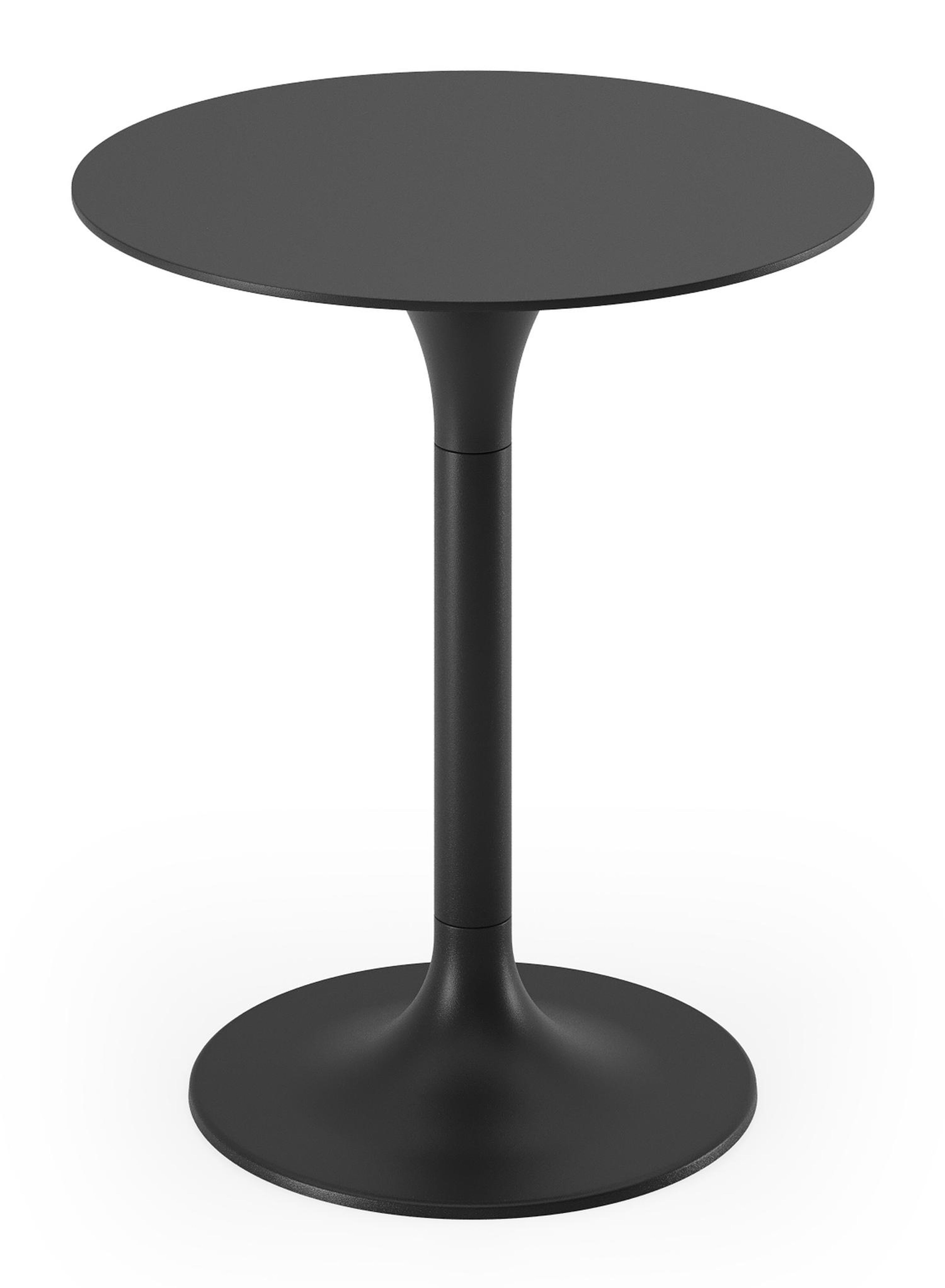Table d'appoint Fano en aluminium noir avec  Noir - Dia. 43 x H 51 cm