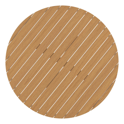 Tora tuinset in wit aluminium en polywood met 6 Guarda tuinstoelen