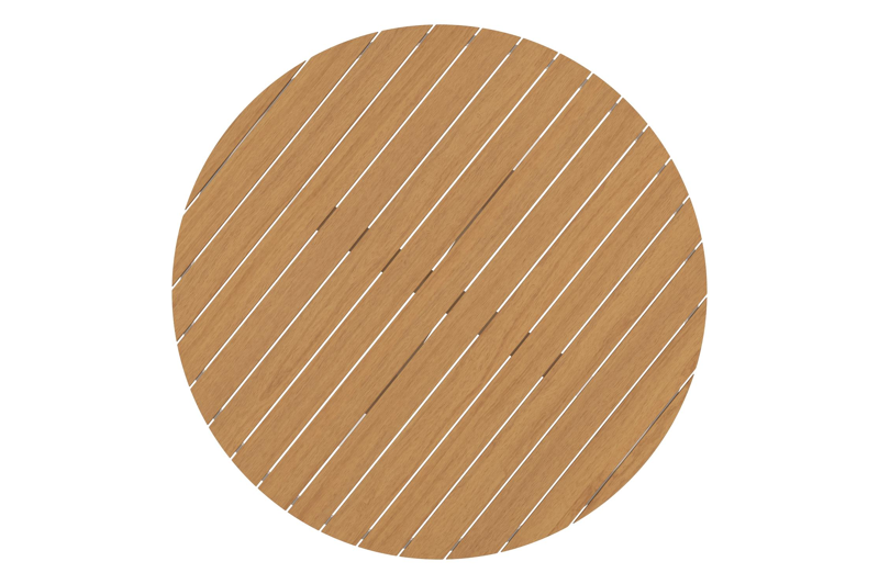 Tora tuinset in wit aluminium en polywood met 6 Guarda tuinstoelen