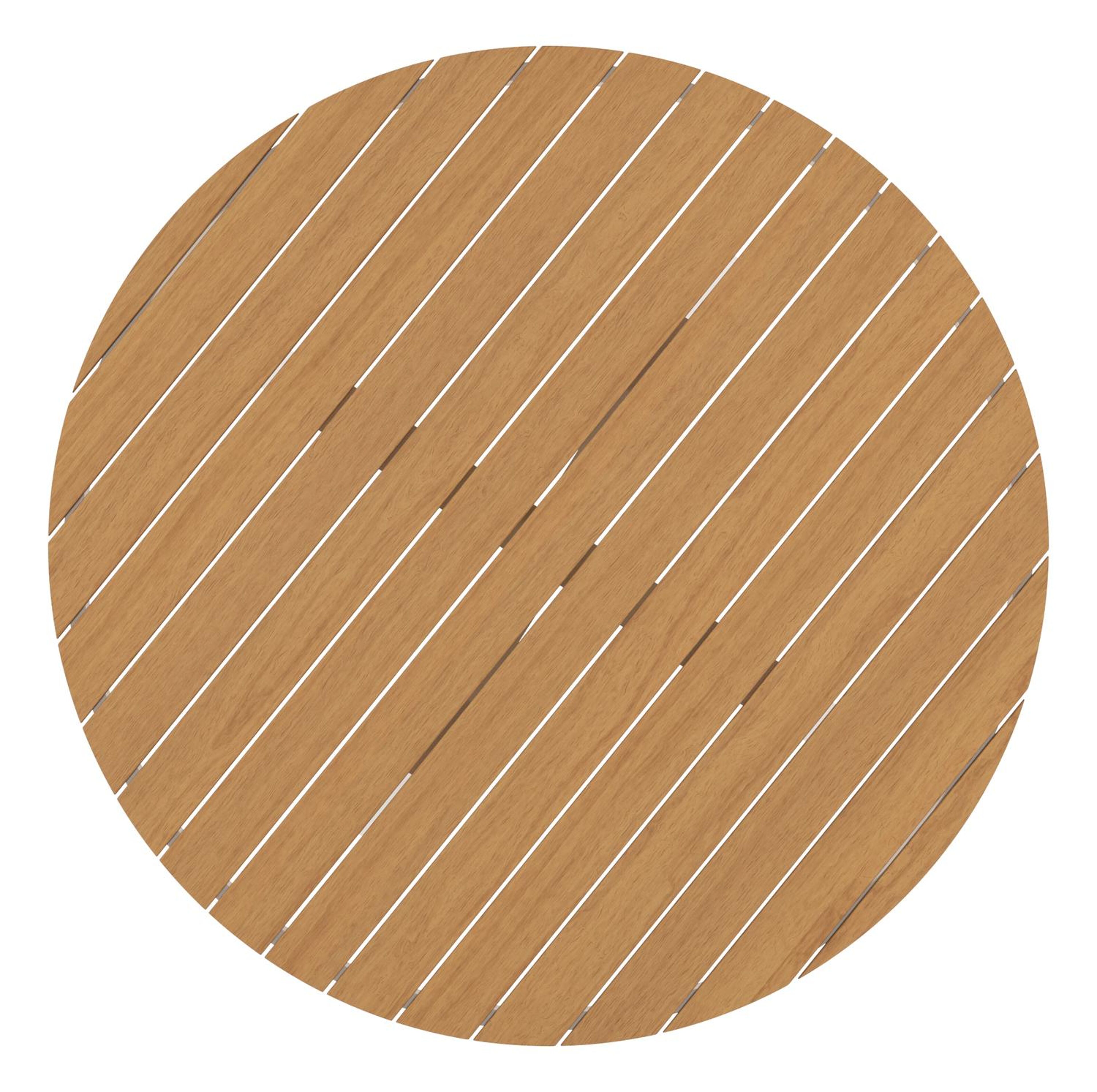 Tora tuintafel in wit aluminium en polywood - Dia. 140 x H 75 cm