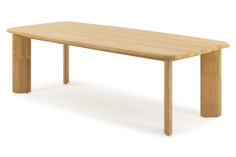 Gardo tuintafel bootvorm in teak - L 255 x B 115 x H 75 cm
