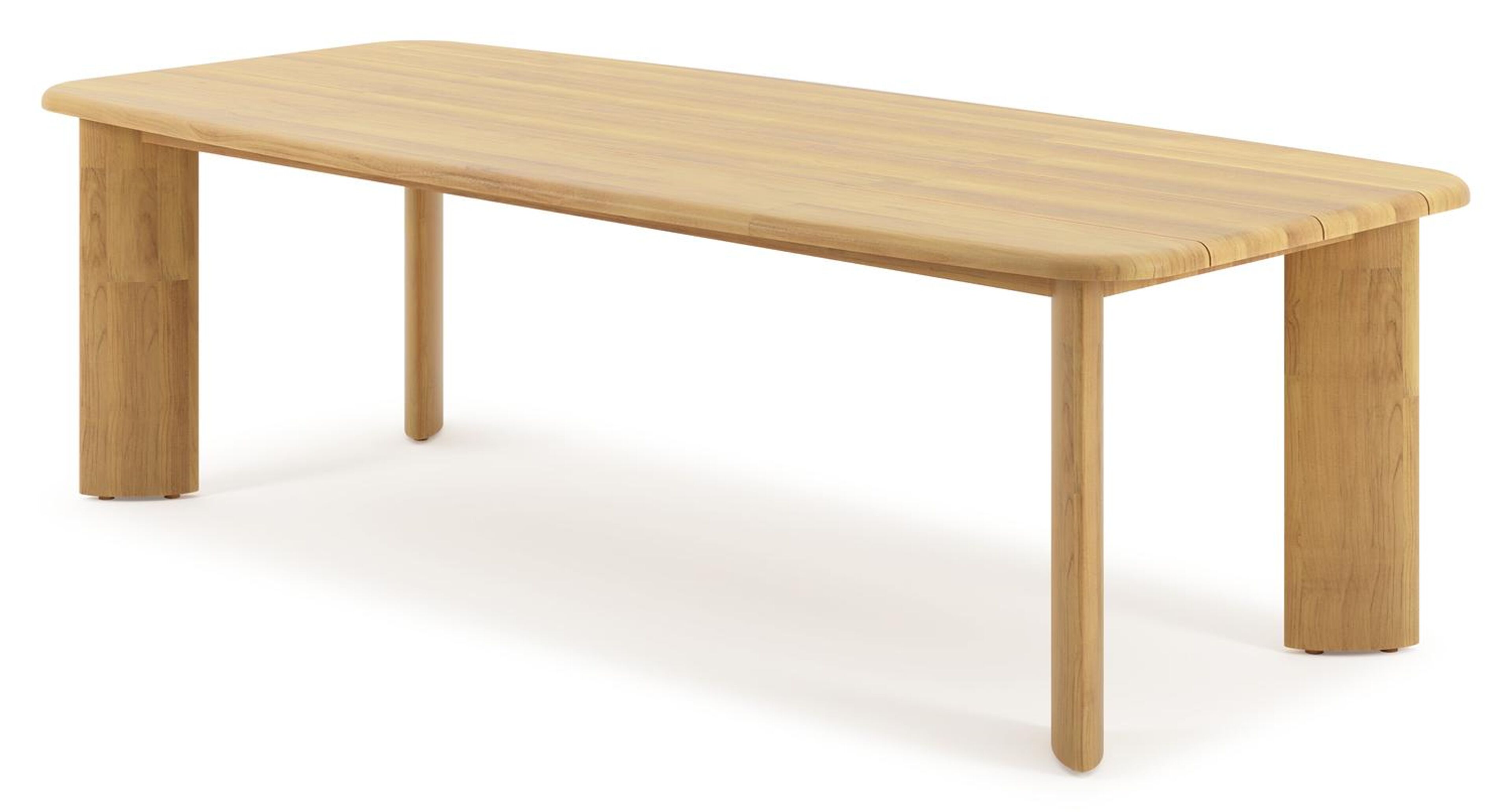 Gardo tuintafel bootvorm in teak - L 255 x B 115 x H 75 cm