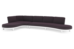Chaise longue rechts + 3-zit organisch