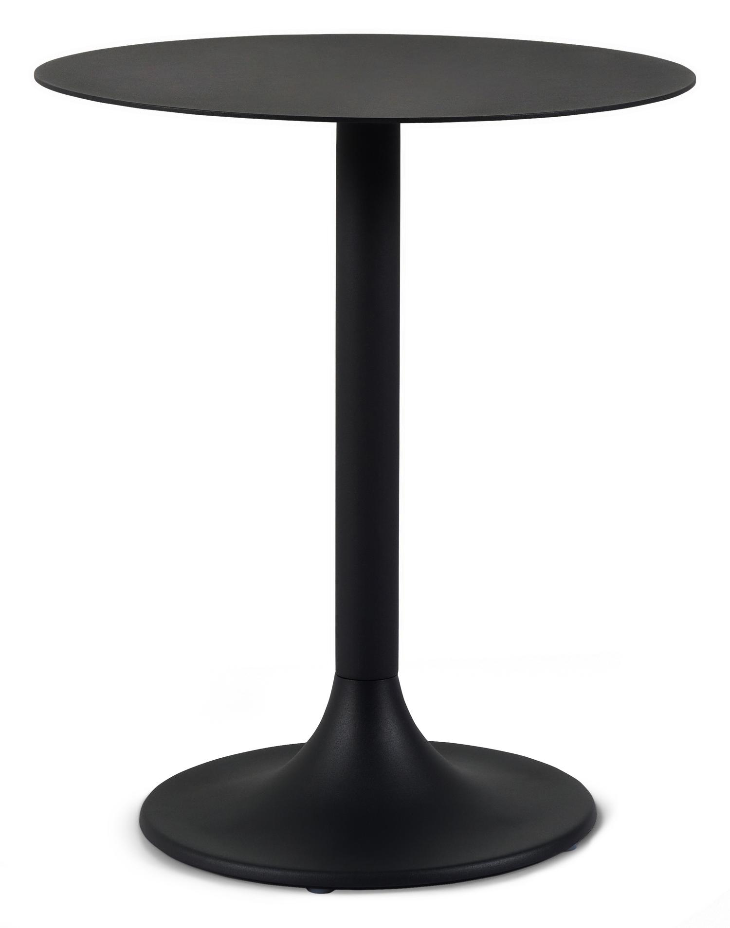 Litta bijzettafel in zwart aluminium - Dia. 43 x H 50 cm