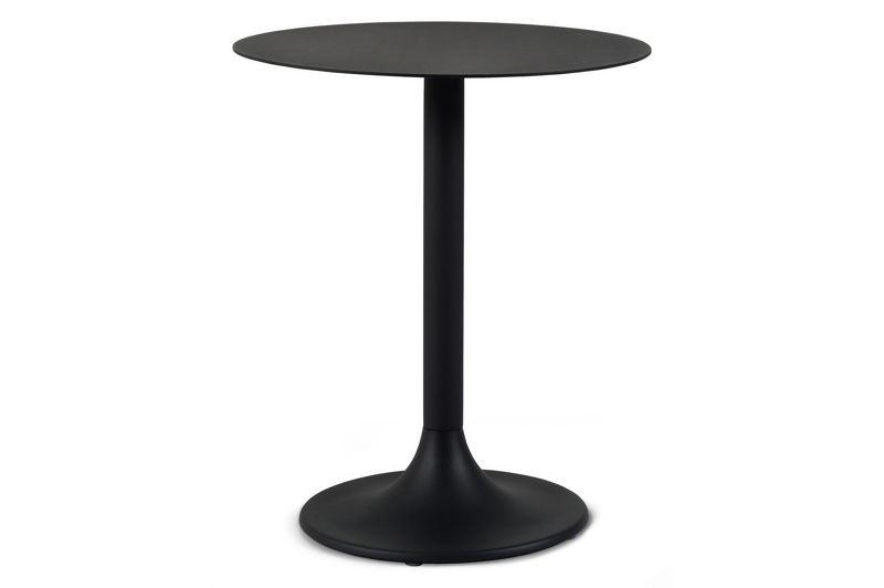 Litta bijzettafel in zwart aluminium - Dia. 43 x H 50 cm