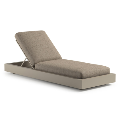 Como verstelbaar ligbed in beige aluminium met bora jungle all weather cosytica