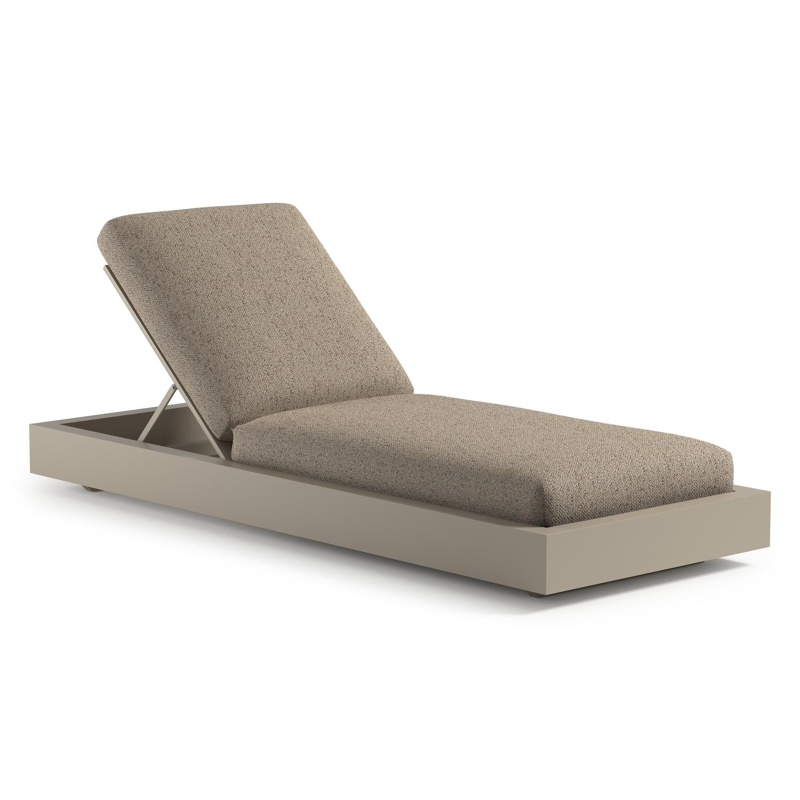 Como verstelbaar ligbed in beige aluminium met bora jungle all weather cosytica
