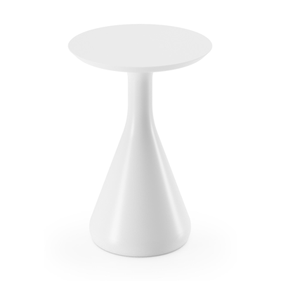 Bomero bijzettafel in wit aluminium - Dia. 34 x H 46 cm